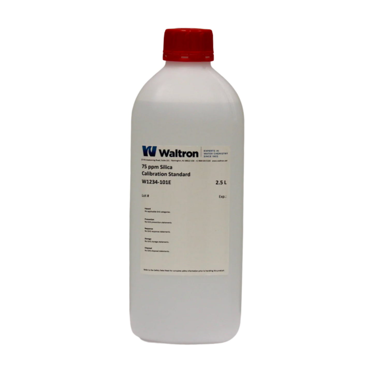 Silica Calibration Standard, 75Ppm, 2.5L