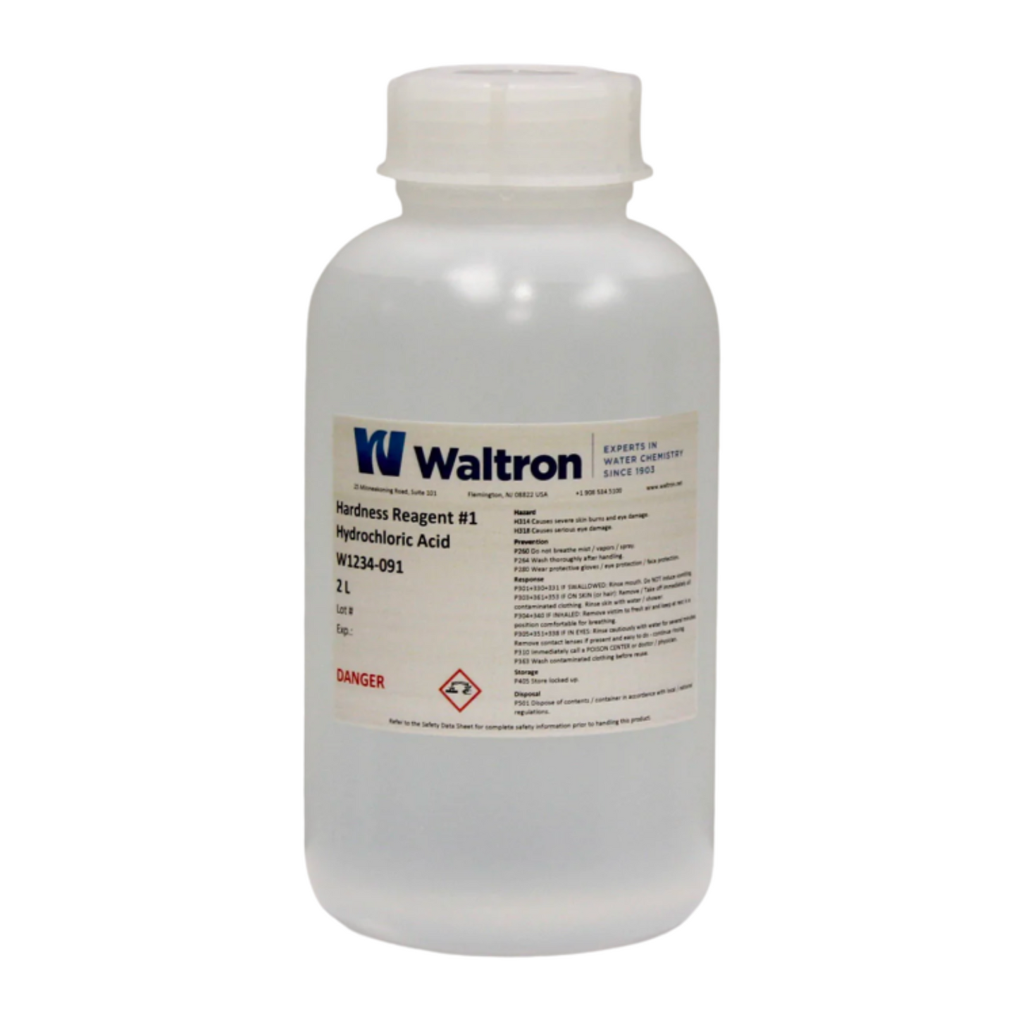 Hardness Reagent #1, Hydrochloric Acid, 2L