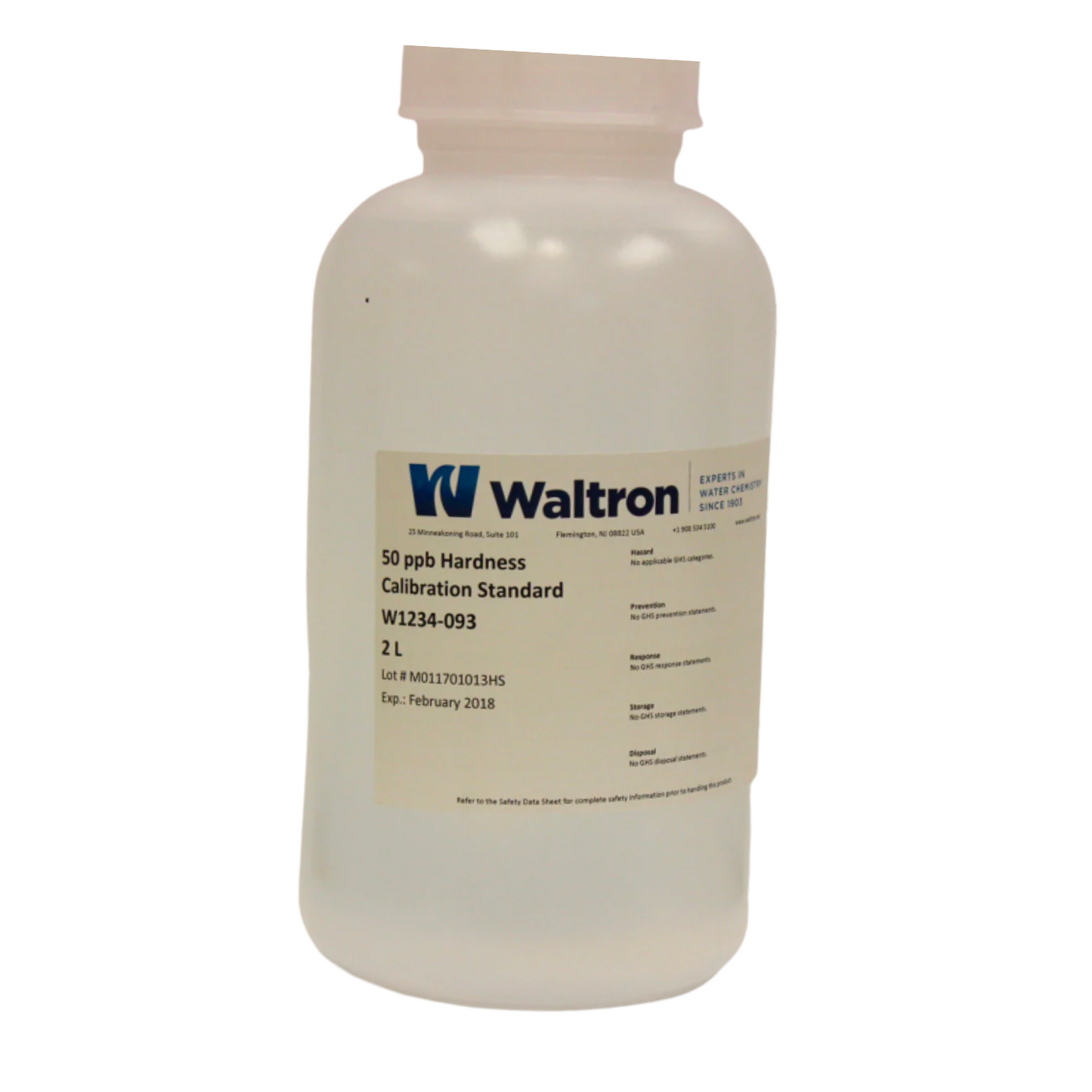 Hardness Calibration Standard, 50Ppb, 2L