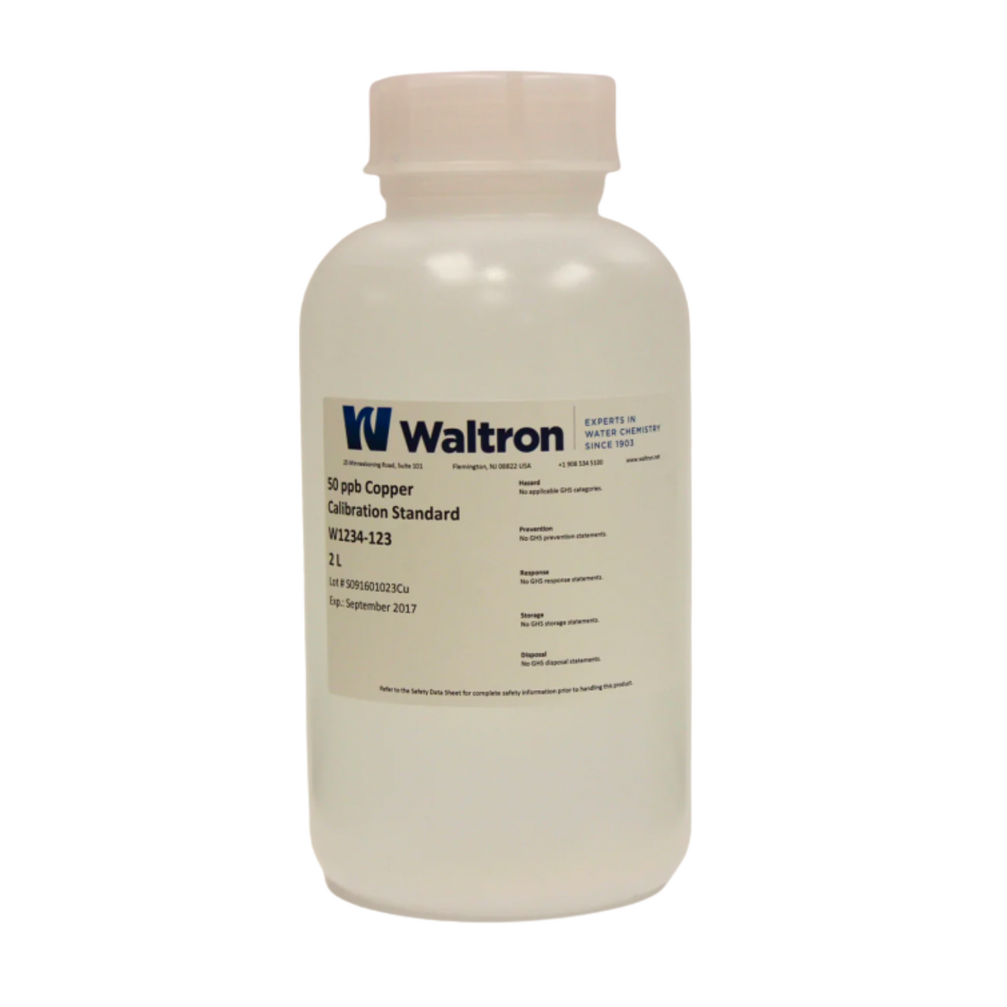 Copper Calibration Standard, 50Ppb, 2L