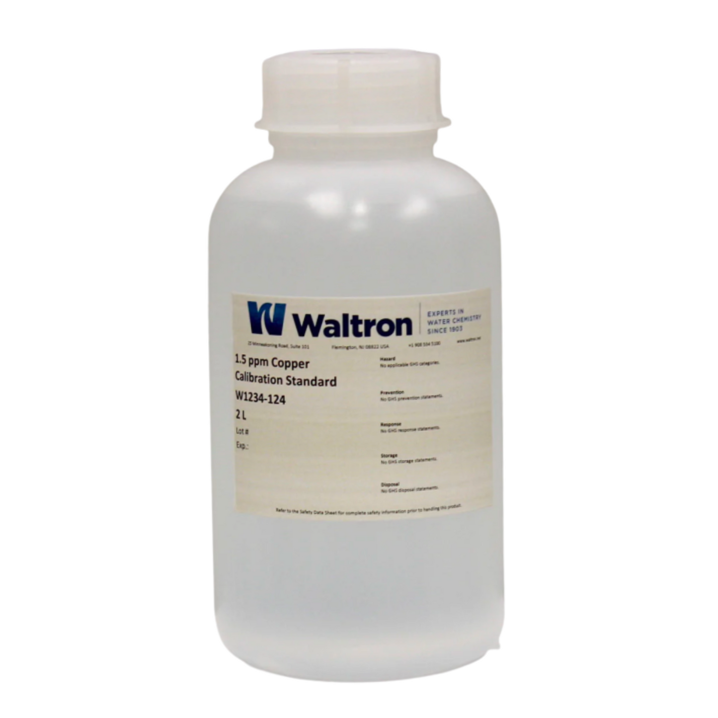 Copper Calibration Standard, 1.5Ppm, 2L