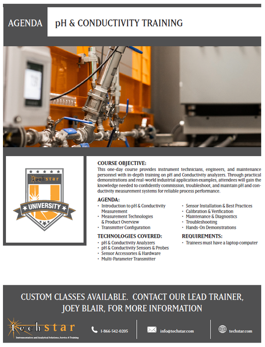 pH & Conductivity Training - Deer Park (Houston), TX - October 12, 2026