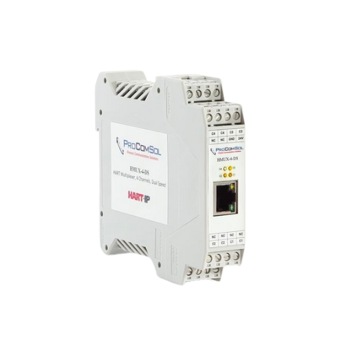 HMUX-4-DS: HART Multiplexer, 4 Channels, Dual Speed, HART-IP